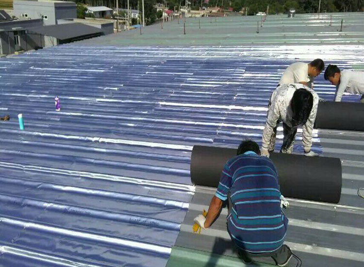 东莞市立信塑料隔热防水毯施工案例